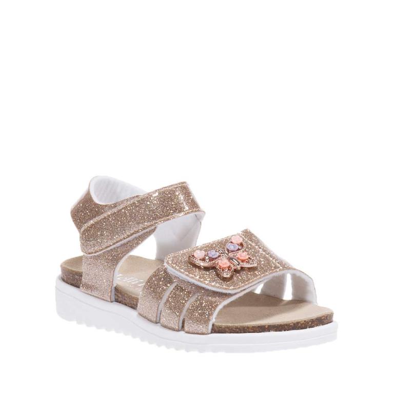 LELLI KELLY LKCV4216 OR52 JASMINE GLITTER GOLD ROSE SANDALS
