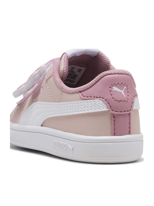 PUMA 397287 08 PUMA SMASH 3.0 BADGES V INF MAUVE MIST PUMA WHITE SNEAKERS