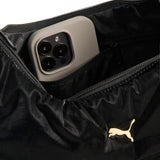 PUMA 091299 04 UP HOBO BAG PUMA BLACK METALLIC GOLD LOGO