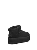 UGG 1135092 W CLASSIC ULTRA MINI PLATFORM BLACK BOOTS