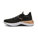 PUMA 311208 01 SOFTRIDE SERA WNS BLACK GOLD SNEAKERS
