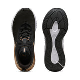 PUMA 311208 01 SOFTRIDE SERA WNS BLACK GOLD SNEAKERS