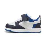 PUMA  397420 28 REBOUND V6 LO AC INF PUMA WHITE FEATHER GRAY-BLK SNEAKERS