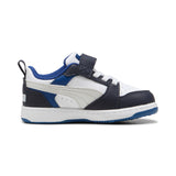 PUMA  397420 28 REBOUND V6 LO AC INF PUMA WHITE FEATHER GRAY-BLK SNEAKERS
