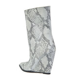 Glamazons Texas white snake print