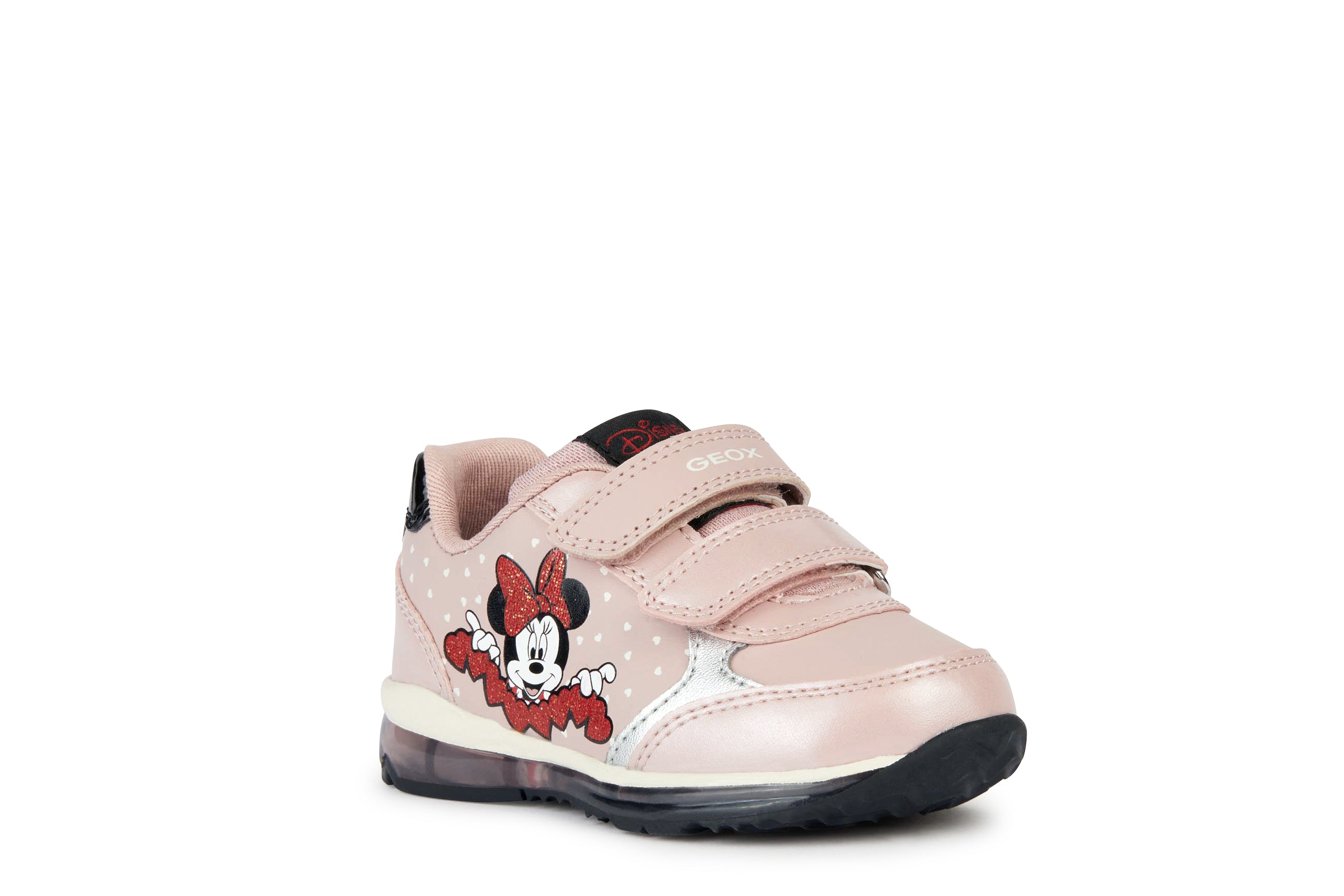 GEOX B3685C0AJ02C8014 TODO GIRL ROSE Geox Παιδικά Sneakers Ανατομικά με Σκρατς & Φωτάκια Ροζ