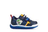 GEOX B465ZC000BCC4226 LIGHTYLOO NAVY/ROYAL SUPERMARIO LUIGI SNEAKERS