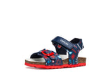 GEOX B652QB NAVY/RED SANDAL CHALKI 00004 C0735 SANDALS