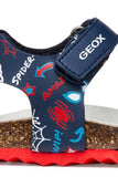 GEOX B652QB NAVY/RED SANDAL CHALKI 00004 C0735 SANDALS