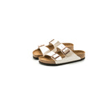 Birkenstock Arizona Graceful Pearl White Ανατομικό Δερμάτινο Σανδάλι Περλε Μπεζ 1009921