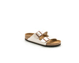 Birkenstock Arizona Graceful Pearl White Ανατομικό Δερμάτινο Σανδάλι Περλε Μπεζ 1009921