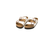 Birkenstock Arizona Graceful Pearl White Ανατομικό Δερμάτινο Σανδάλι Περλε Μπεζ 1009921