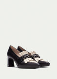 HISPANITAS CHI243524 BLACK AND WHITE SOHO HEEL