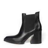 Glamazons GLAM TEO BLACK LEATHER ANKLE BOOTS