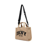 DKNY R41AOC80 G6E  LT KHAKI /BLACK  HADLEE TOTE HANDBAG