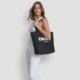 DKNY R53AGN37 BLK BLACK IZZY TOTE HANDBAG