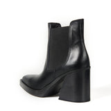 Glamazons GLAM TEO BLACK LEATHER ANKLE BOOTS