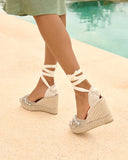 MANEBI HEMP CRYSLATS G 4.1 NATURAL WITH GEMS ESPADRILLES