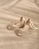 MANEBI HEMP CRYSLATS G 4.1 NATURAL WITH GEMS ESPADRILLES