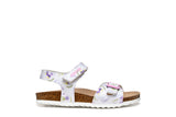 GEOX J028MC0004C0761 WHITE/LILAQ SANDAL  J ADRIEL