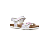 GEOX J028MC0004C0761 WHITE/LILAQ SANDAL  J ADRIEL