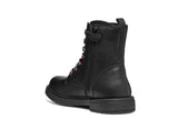 GEOX J049QD 0003W C9240 J ECLAIR G D SYNT LEA BLACK/MULTICOLOR