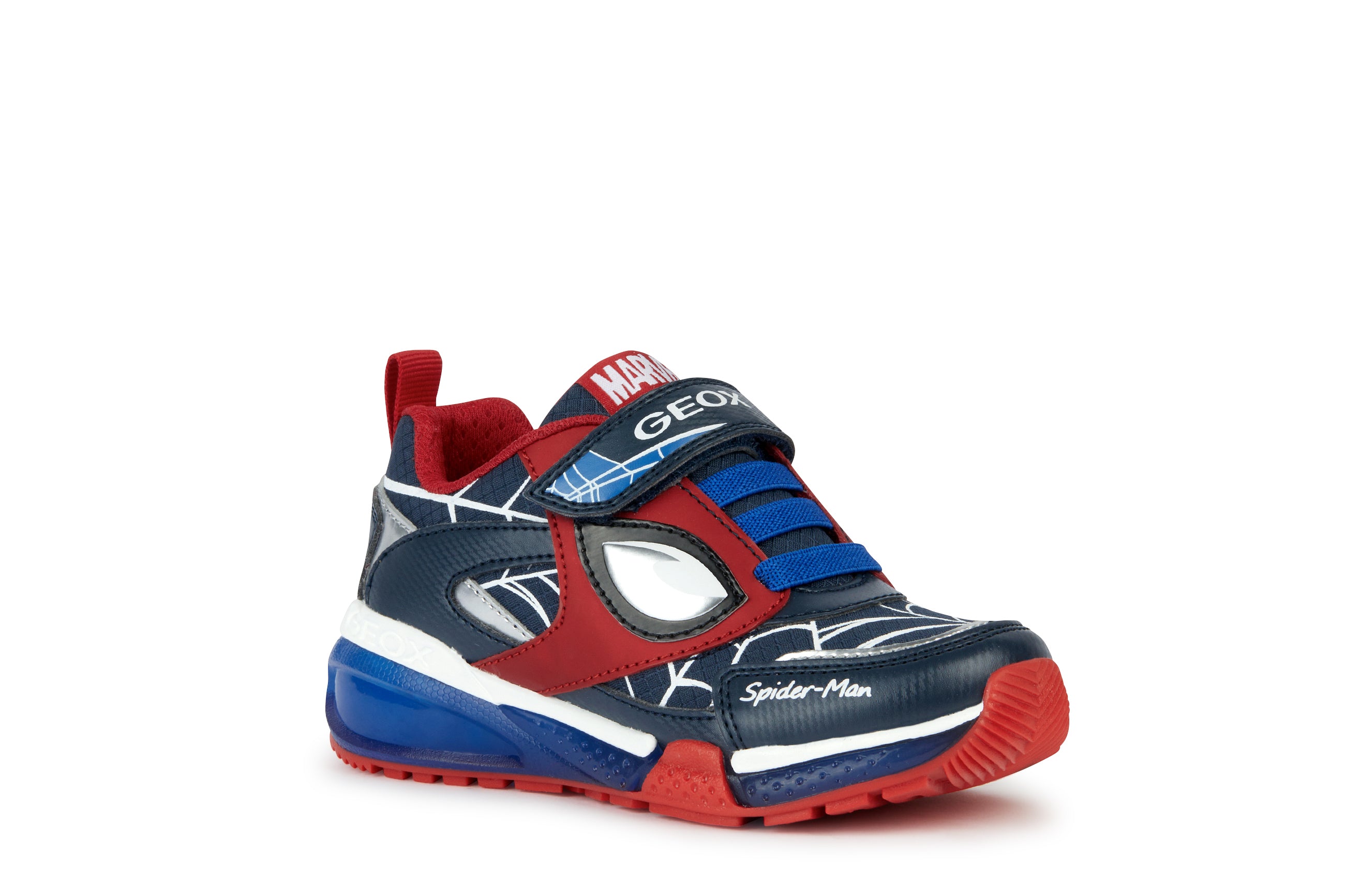 GEOX  J36FED0FUCEC0833  BAYONYC BOY ROYAL BLUE/RED Παιδικά Sneakers