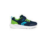GEOX J36GBA 01454 C0749  J SPRINTYE B A MESH+GEOBUCK NAVY/LIME