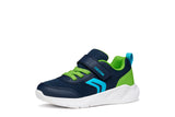 GEOX J36GBA 01454 C0749  J SPRINTYE B A MESH+GEOBUCK NAVY/LIME