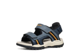 GEOX J450RA 015ME C0820 BOREALIS NAVY/ORANGE SANDALS
