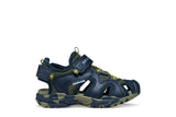GEOX J450RC 014BU CF4A3 BOREALIS NAVY/MILITARY SANDALS