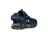 GEOX J450RC 014BU CF4A3 BOREALIS NAVY/MILITARY SANDALS