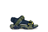 GEOX J450RE 01411 CF4A3 BOREALIS NAVY/MILITARY SANDALS