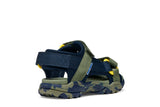 GEOX J450RE 01411 CF4A3 BOREALIS NAVY/MILITARY SANDALS