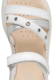 GEOX J45DBI WHITE KODETTE 000BC C1000 SANDALS