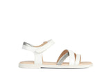 GEOX J5235D00254C1000 WHITE SILVER SANDALS (Copy)