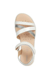 GEOX J5235D00254C1000 WHITE SILVER SANDALS (Copy)