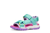 GEOX J550WA 015AN C4A8R BOREALIS AQUA/LILAC SANDALS