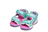 GEOX J550WA 015AN C4A8R BOREALIS AQUA/LILAC SANDALS
