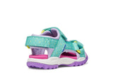 GEOX J550WA 015AN C4A8R BOREALIS AQUA/LILAC SANDALS