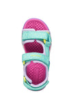 GEOX J550WA 015AN C4A8R BOREALIS AQUA/LILAC SANDALS