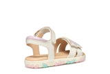 GEOX J558ZB000BCC0406 WHITE/PINK SANDAL