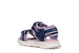 GEOX J55MTA 01454 C4215 NAVY/LILAC AIRADYUM SANDALS