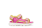 GEOX J55MTA 01454 C8063 FUCHSIA/YELLOW AIRADYUM SANDALS