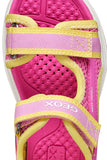 GEOX J55MTA 01454 C8063 FUCHSIA/YELLOW AIRADYUM SANDALS