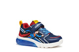 GEOX J56LBD 05411 C0200 J CIBERDRON  BLUE/RED