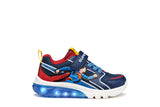 GEOX J56LBD 05411 C0200 J CIBERDRON  BLUE/RED