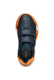 GEOX J56NEA 054FU C0659 J RANN E NAVY/ORANGE SNEAKERS