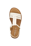 GEOX J6535B 000BC C1058 SANDAL KARLY LT IVORY SANDALS