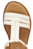 GEOX J6535B 000BC C1058 SANDAL KARLY LT IVORY SANDALS